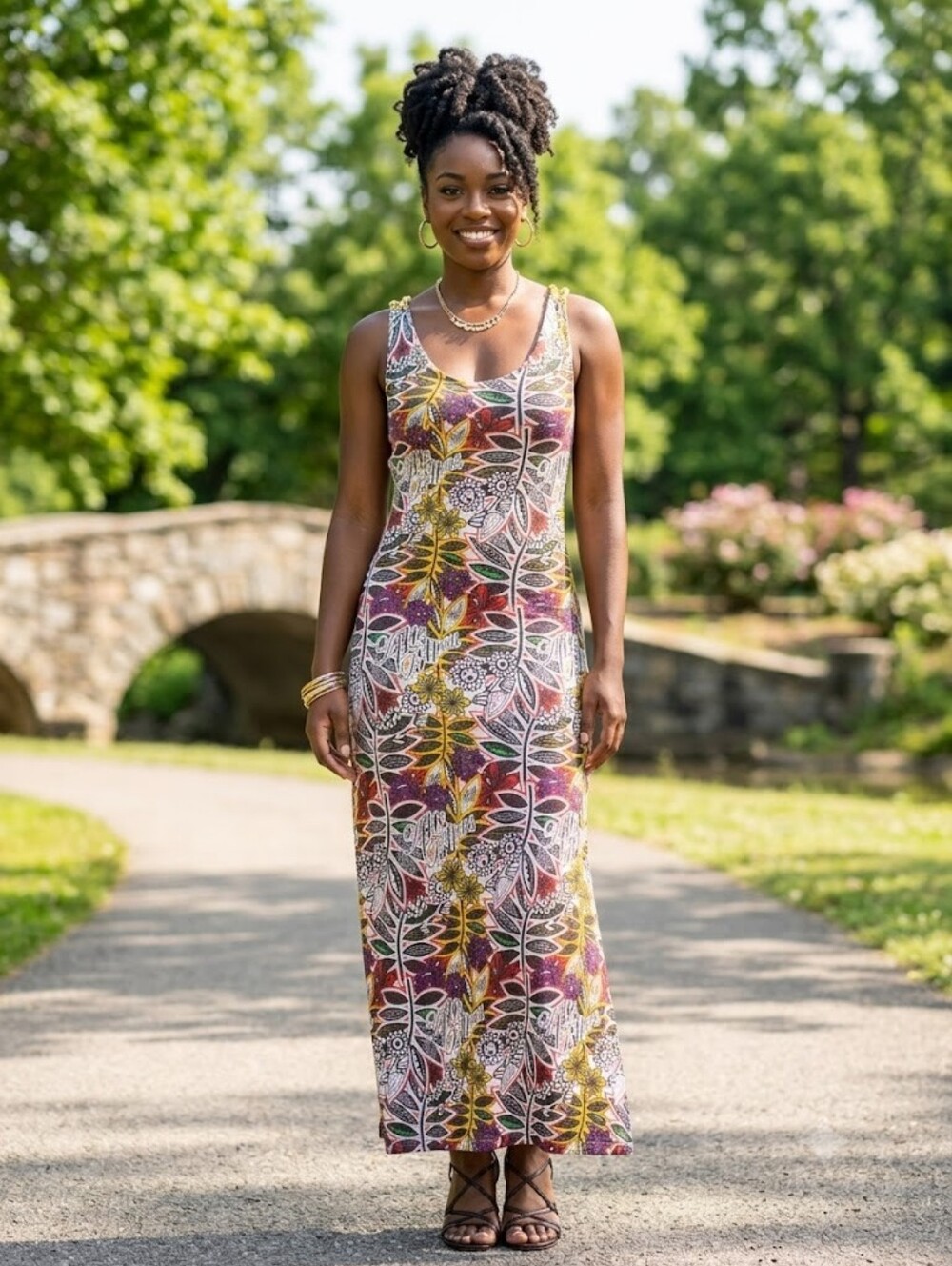 Apple Bottoms Y2k Maxi Medium Multi-Colored Dress